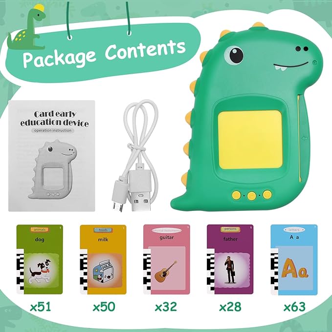 Dino Lector Tarjetas de aprendizaje - Español Ingles imagen 2