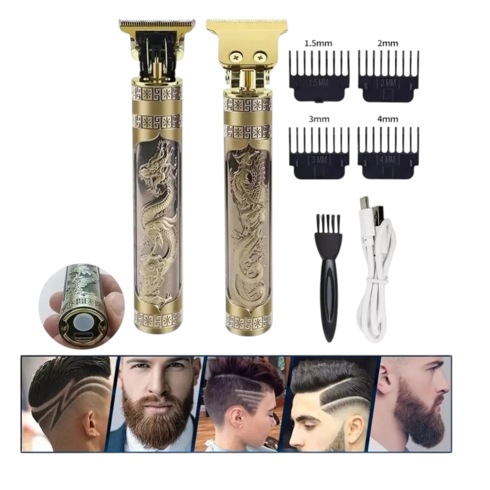 Máquina Cortadora de Cabello Profesional Inalámbrica  Recortadora de Precisión imagen 2