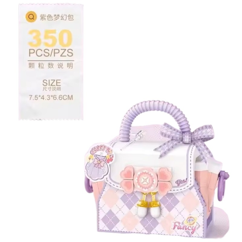Mini Cartera Fancy Kawaii Armable – Set de Bloques Decorativos de 350 Piezas imagen 2