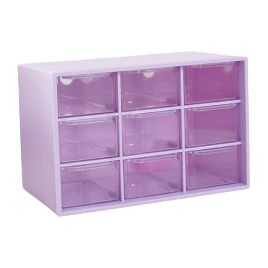 Caja de Almacenamiento de 9 cajones - Lila