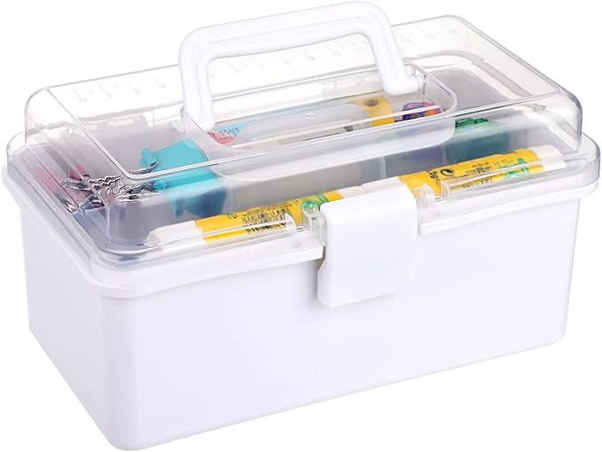 Caja de medicamentos Caja para el hogar Caja médica de primeros auxilios - Blanco imagen 2