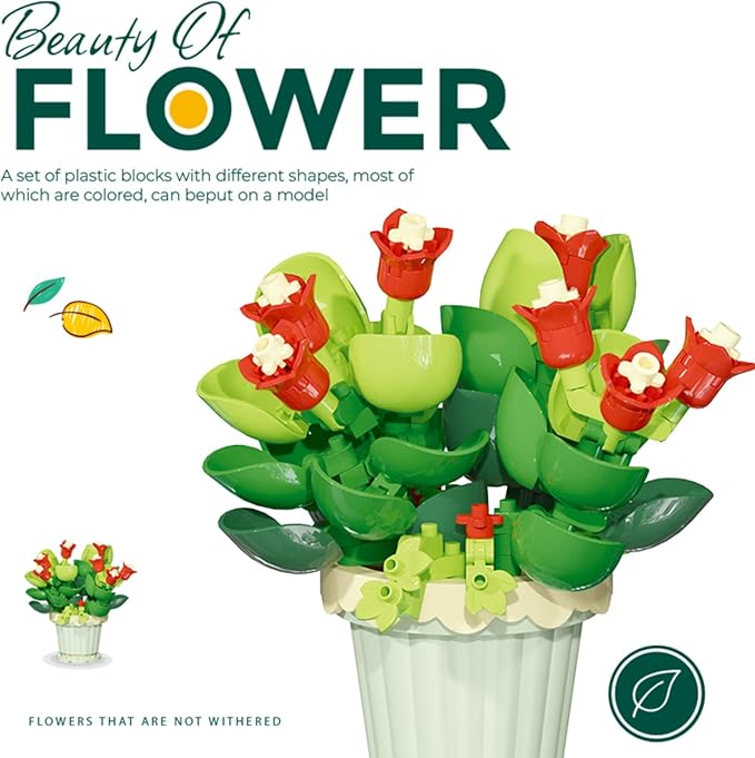 Bloques de construcción de flores en maceta - JADE