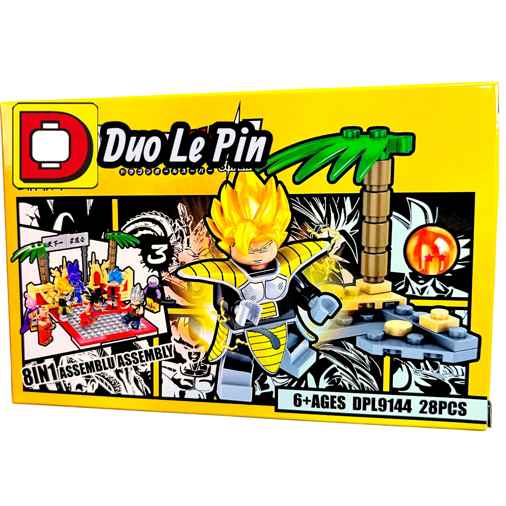 Set de Bloques Dragon Ball Goku Super Saiyajin con Armadura Saiyajin
