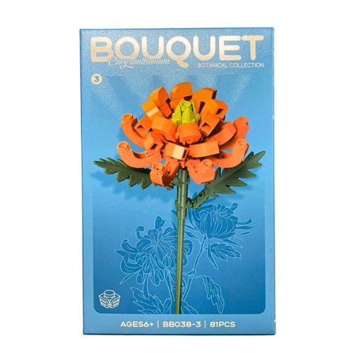 Bouquet Chrysanthemum – Set de Bloques Armables Flor Decorativa 81 Piezas imagen 2