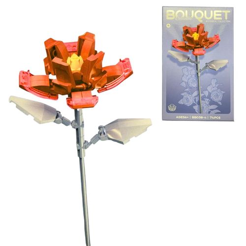 Bouquet Camellia – Flor Decorativa Armable de 74 Piezas imagen 1