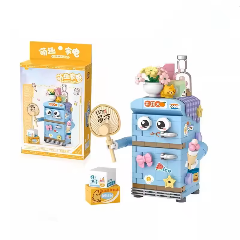 Set de Bloques Creativos Refrigerador Infantil – 250 Piezas imagen 2