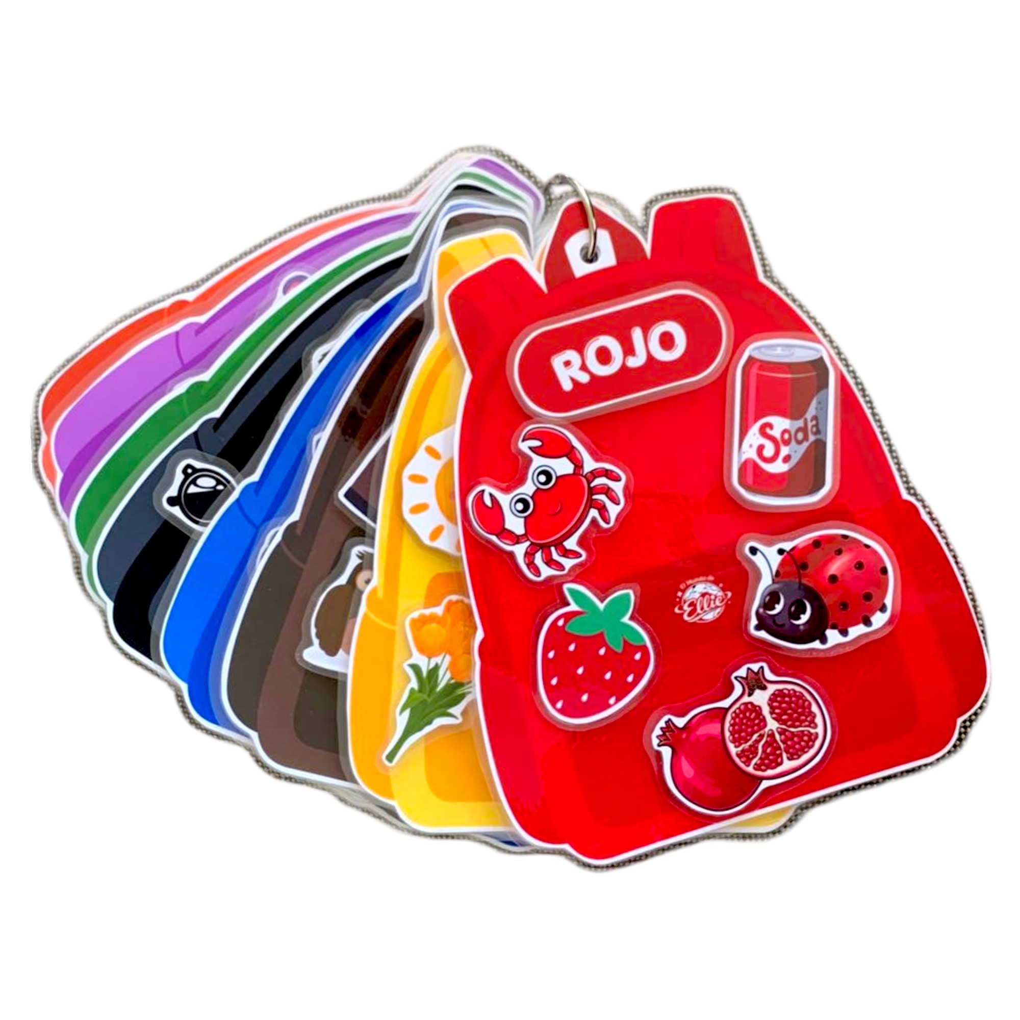 Set de Cartillas Didacticas - MOCHILAS DE COLORES imagen 1