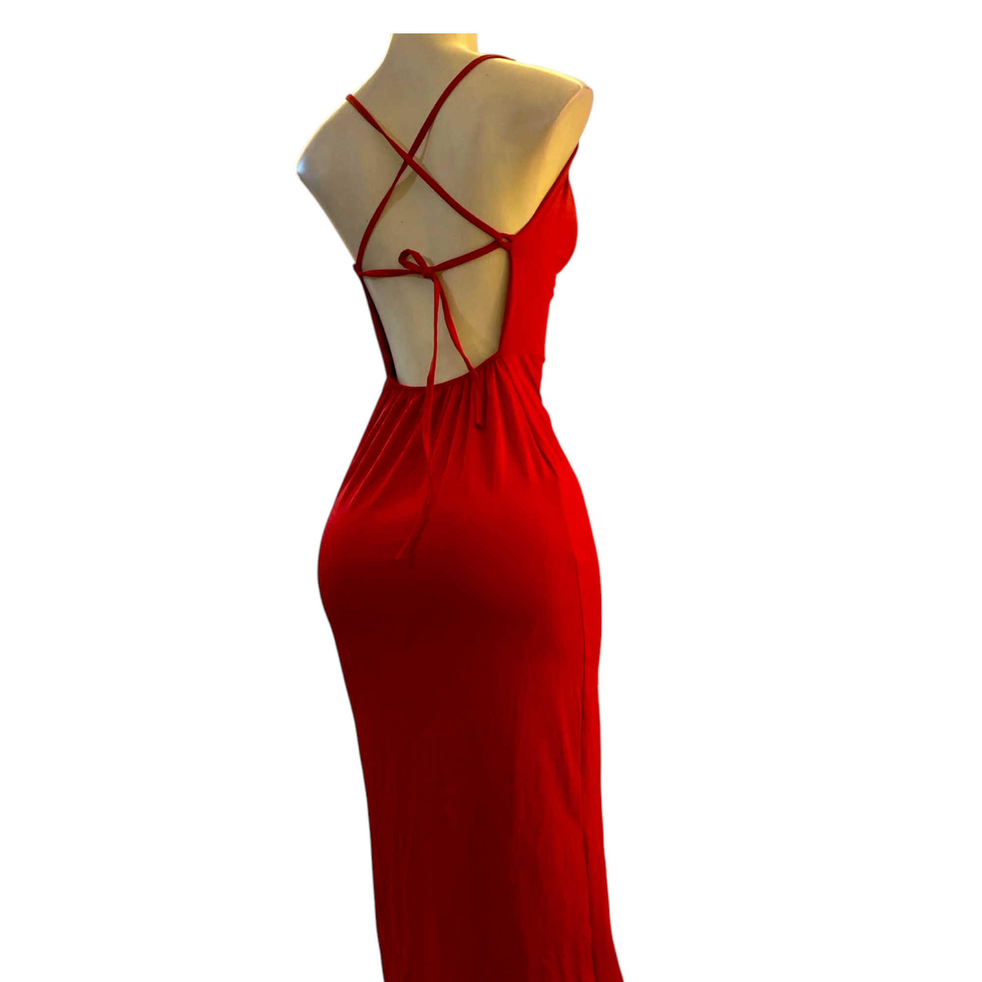 Vestido largo Rojo de Gala - Escencia Divina imagen 3