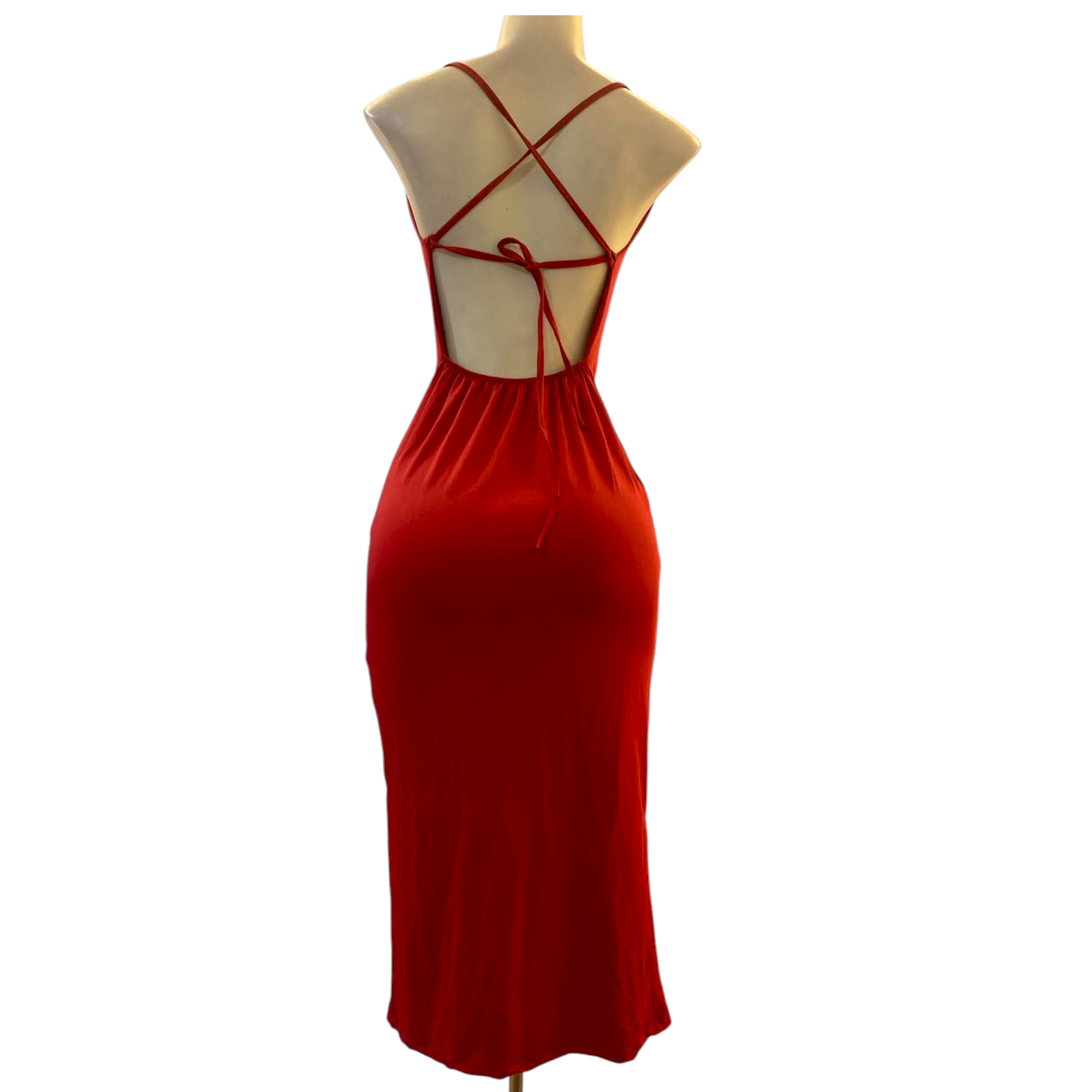 Vestido largo Rojo de Gala - Escencia Divina imagen 4