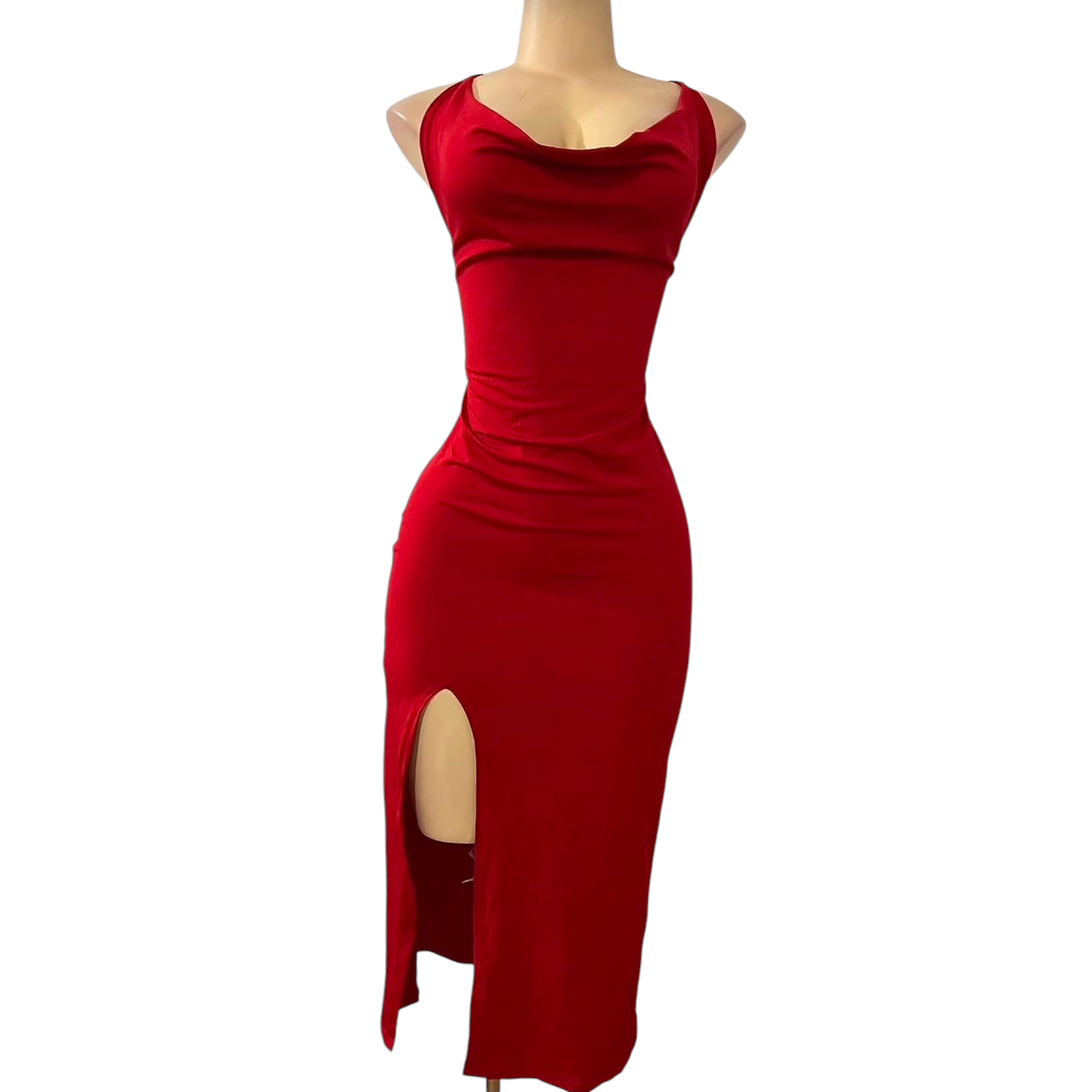 Vestido largo Rojo de Gala - Escencia Divina imagen 1